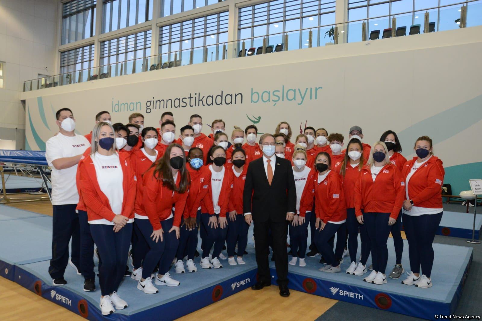 US ambassador to Azerbaijan visits National Gymnastics Arena in Baku (PHOTO)