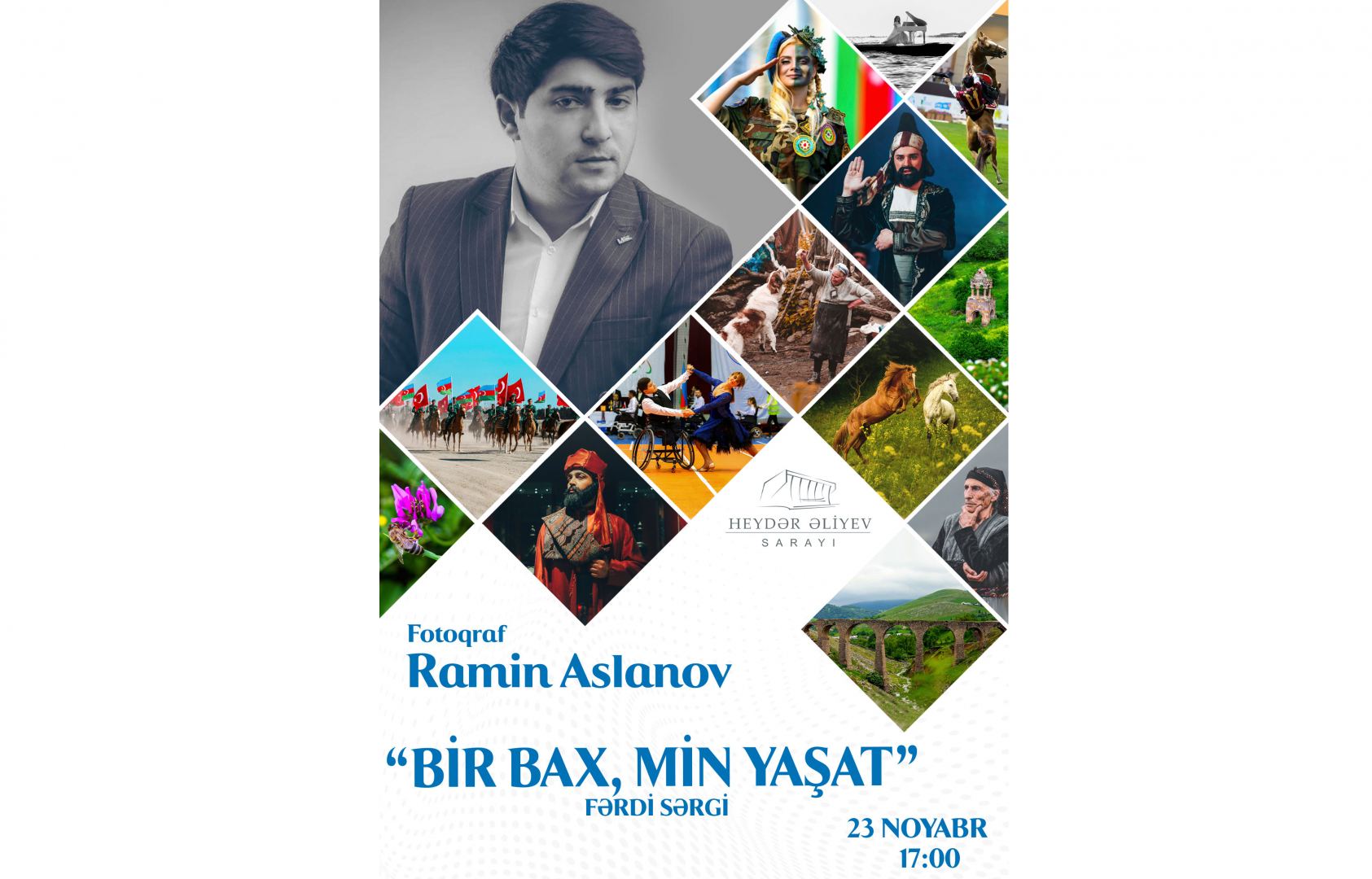 Во Дворце Гейдара Алиева откроется экспозиция "Bir Bax, Min Yaşat", прозвучат композиции Джахангира Джахангирова
