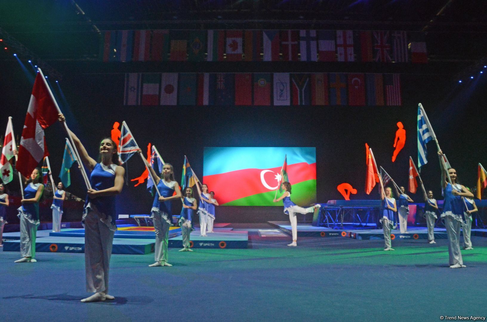 Azerbaijan holds opening ceremony of 35th Trampoline Gymnastics World Championships in Baku (PHOTO)