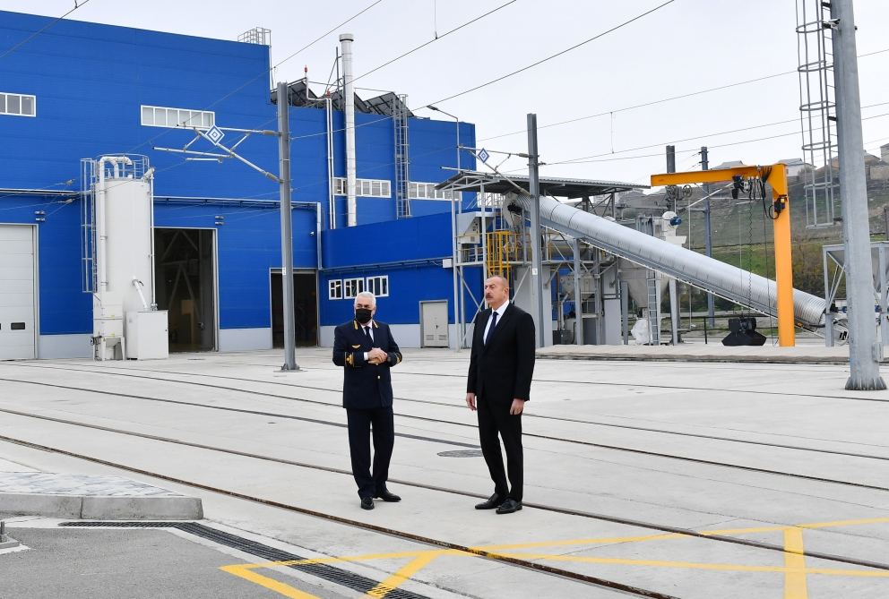 Prezident İlham Əliyev yeni Biləcəri lokomotiv deposunun açılışında iştirak edib (FOTO/VİDEO)