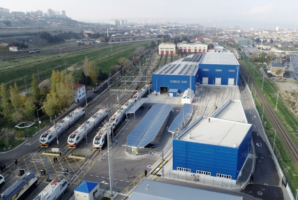 Prezident İlham Əliyev yeni Biləcəri lokomotiv deposunun açılışında iştirak edib (FOTO) - Gallery Image