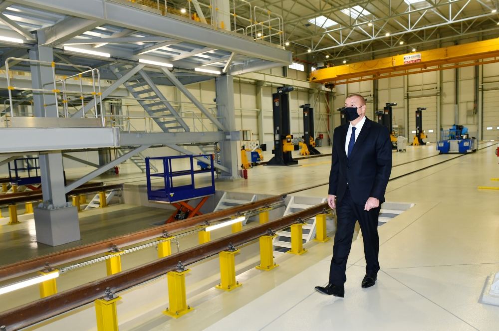 Prezident İlham Əliyev yeni Biləcəri lokomotiv deposunun açılışında iştirak edib (FOTO) - Gallery Image