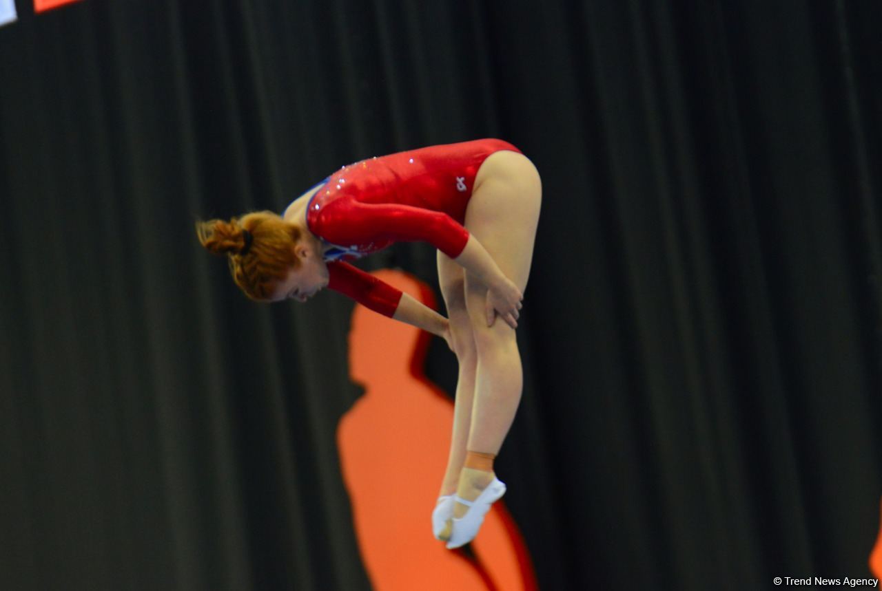 Bakıda Batut Gimnastikası və Tamblinq üzrə 35-ci Dünya Çempionatının üçüncü günü start götürüb (FOTO) - Gallery Image