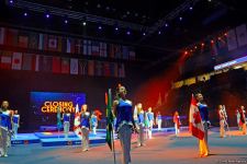 В Баку состоялась торжественная церемония закрытия 35-го чемпионата мира по прыжкам на батуте и тамблингу (ФОТО)