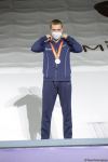 В Баку прошла церемония награждения победителей ЧМ в программе прыжков на двойном мини-батуте и акробатической дорожке (ФОТО)