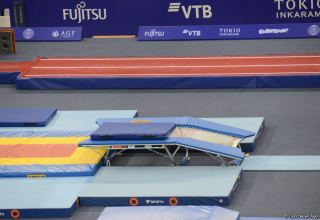 Всемирные соревнования среди возрастных групп в Баку - определились финалисты в прыжках на двойном мини-батуте у мужчин