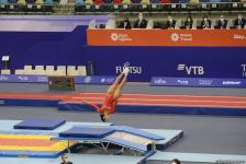 Batut Gimnastikası üzrə 28-ci Dünya Yaş Qrupları Yarışlarının birinci günündə final mərhələsi başlayıb (FOTO)