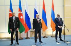 Russian President, Azerbaijani President and Armenian Prime Minister make press statements (PHOTO/VIDEO) - Gallery Thumbnail