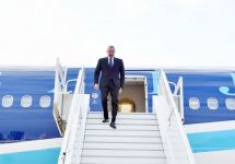 Президент Ильхам Алиев прибыл с рабочим визитом в город Сочи (ФОТО/ВИДЕО)