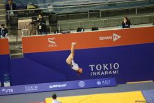Milli Gimnastika Arenasında Batut Gimnastikası üzrə Dünya Yaş Qrupları Yarışları davam edir (FOTO)