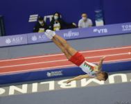 Milli Gimnastika Arenasında Batut Gimnastikası üzrə Dünya Yaş Qrupları Yarışları davam edir (FOTO)