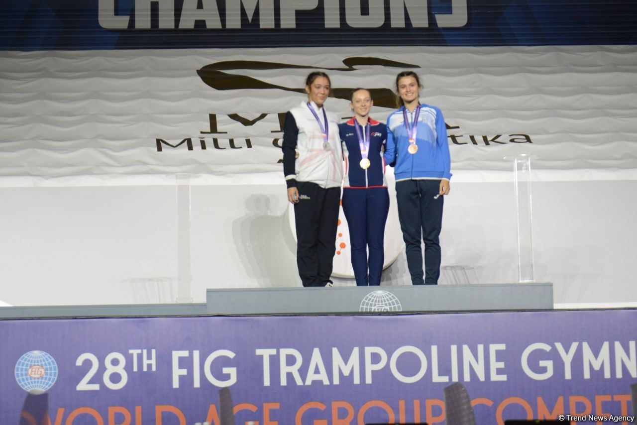 Baku holds award ceremony of winners of second day of 28th FIG Trampoline Gymnastics World Age Group Competitions (PHOTO) - Gallery Image
