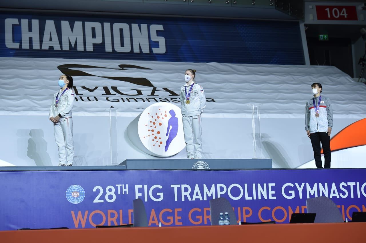 Awarding ceremony third day held as part of 28th FIG Trampoline Gymnastics World Age Group Competitions in Baku (PHOTOS)