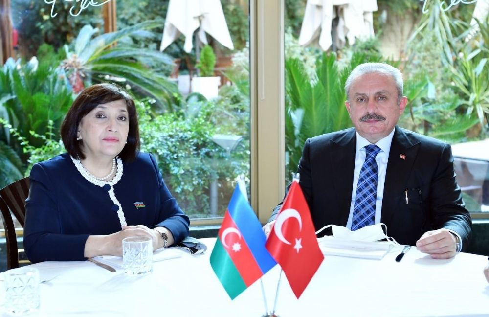 Спикер Милли Меджлиса Азербайджана встретилась с председателем турецкого парламента