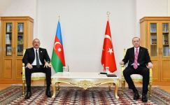 President Ilham Aliyev met with Turkish President Recep Tayyip Erdogan (PHOTO/VIDEO) - Gallery Thumbnail