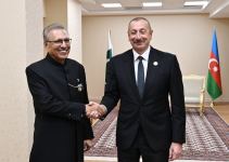 President Ilham Aliyev meets with Pakistani President Arif Alvi (PHOTO/VIDEO) - Gallery Thumbnail