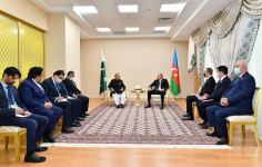 President Ilham Aliyev meets with Pakistani President Arif Alvi (PHOTO/VIDEO) - Gallery Thumbnail