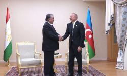 President Ilham Aliyev met with Tajik President Emomali Rahmon (PHOTO/VIDEO) - Gallery Thumbnail