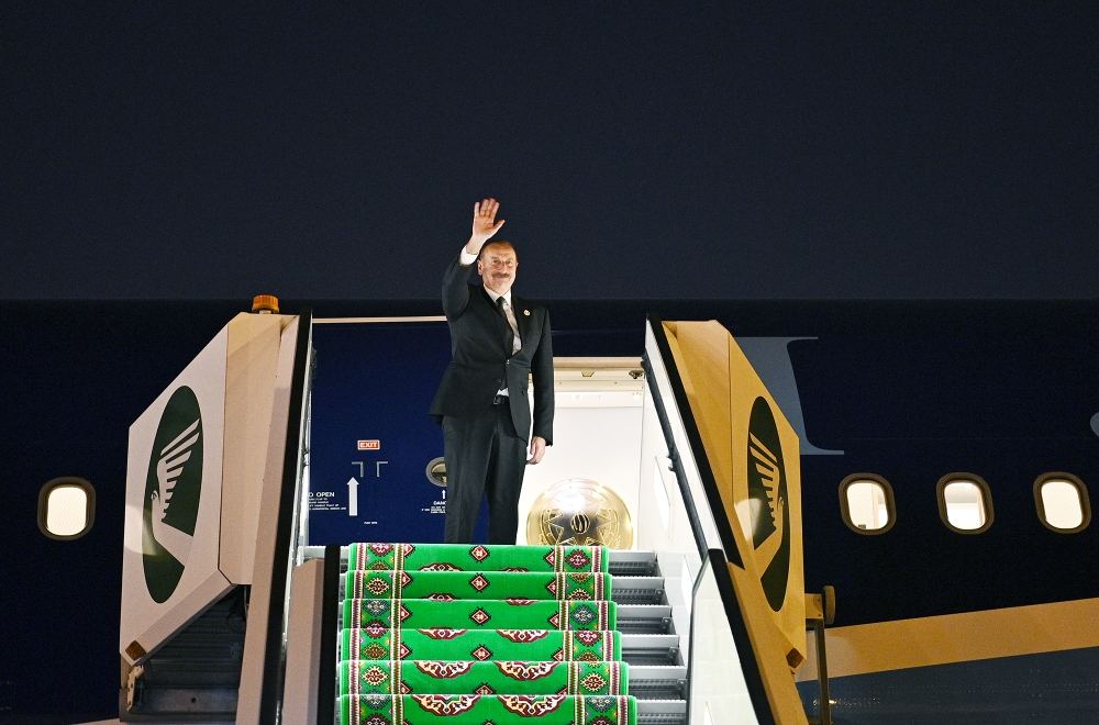 Завершился визит Президента Ильхама Алиева в Туркменистан