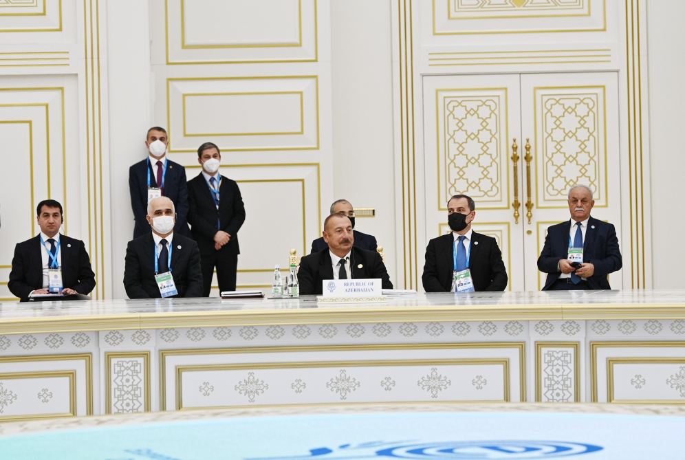 Президент Ильхам Алиев принимает участие в XV саммите Организации экономического сотрудничества в Ашхабаде (ФОТО/ВИДЕО) - Gallery Image