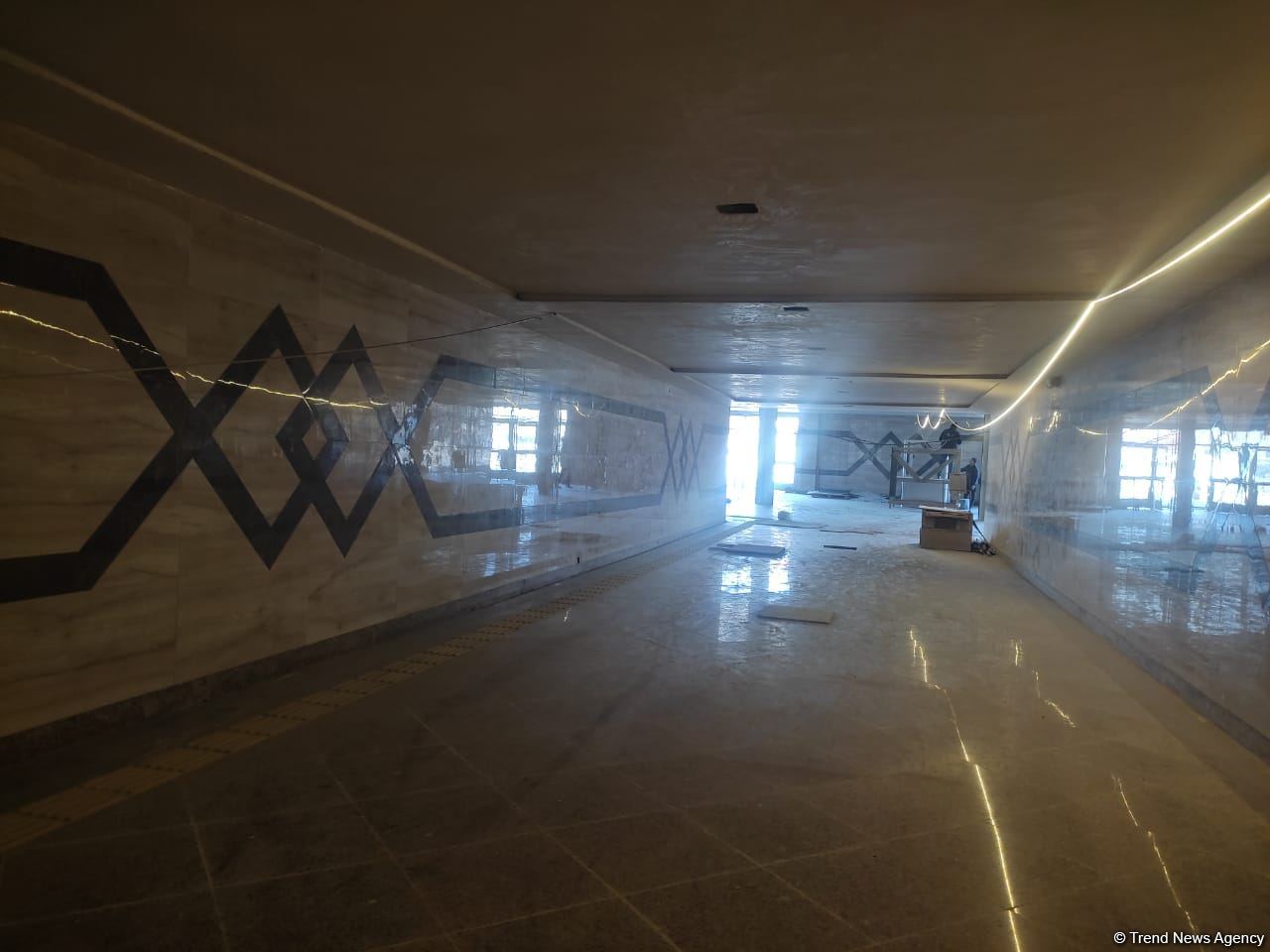 Construction and installation work under completion at Azerbaijan’s Khojasan metro station (PHOTO)