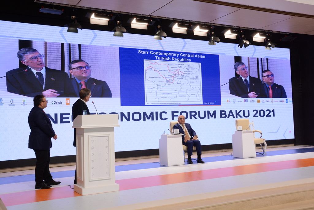 UNEC İqtisadi Forumu 2021: Nobel mükafatı laureatı Aziz Sancar alimlərlə görüşüb (FOTO)