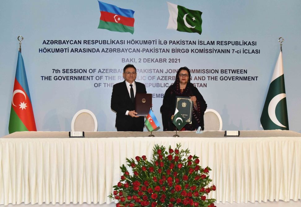 Состоялось подписание Протокола седьмого заседания Совместной азербайджано-пакистанской межправительственной комиссии (ФОТО) - Gallery Image