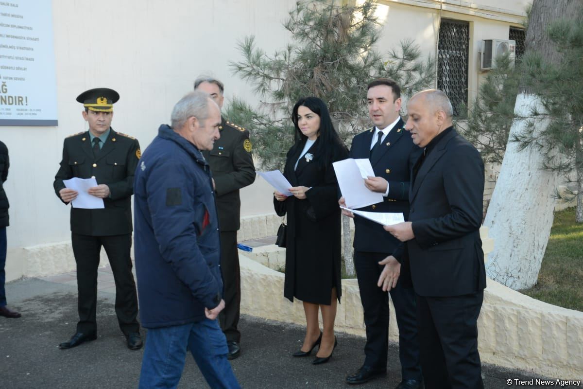 В рамках акта об амнистии из исправительного учреждения №15 освобождены 7 человек - минюст Азербайджана (ФОТО)