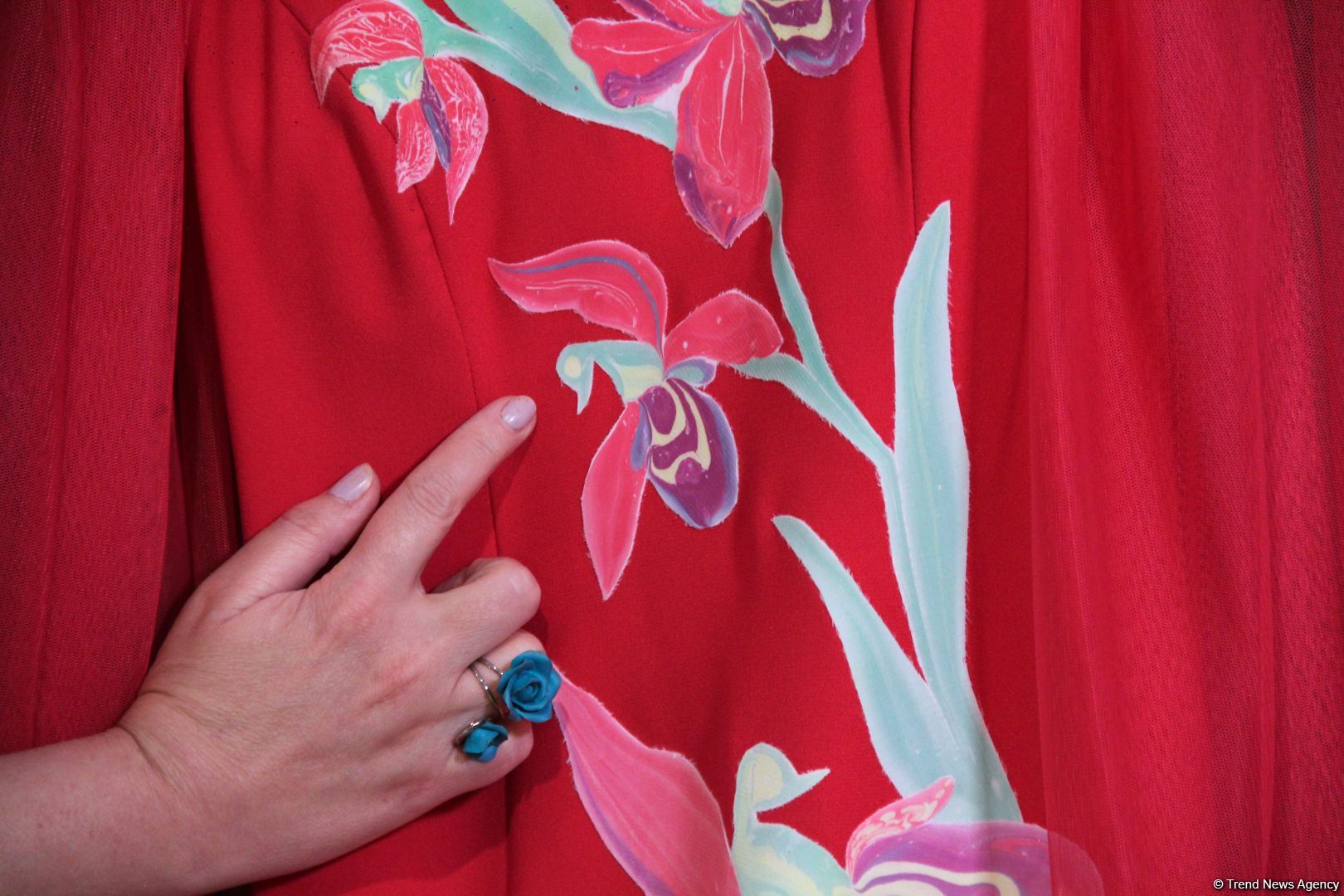 "Карабахская Принцесса" Фахрии Халафовой на Azerbaijan Fashion Week – впервые наряд с принтами харыбюльбюль,  образ Агабейим, розы…(ФОТО) - Gallery Image