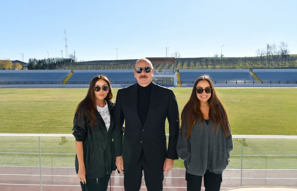 President Ilham Aliyev and First Lady Mehriban Aliyeva view conditions created at Guba Olympic Sports Complex (PHOTO/VIDEO)