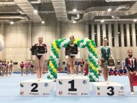 Азербайджанская гимнастка заняла первое место на международных соревнованиях в Польше (ФОТО)