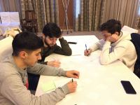 В Баку определились победители отборочного тура XI Кубка вызова по игре "Что? Где? Когда?"  (ФОТО) - Gallery Thumbnail