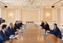 President Ilham Aliyev receives delegation led by governor of Russia's Astrakhan region (PHOTO/VIDEO) - Gallery Thumbnail