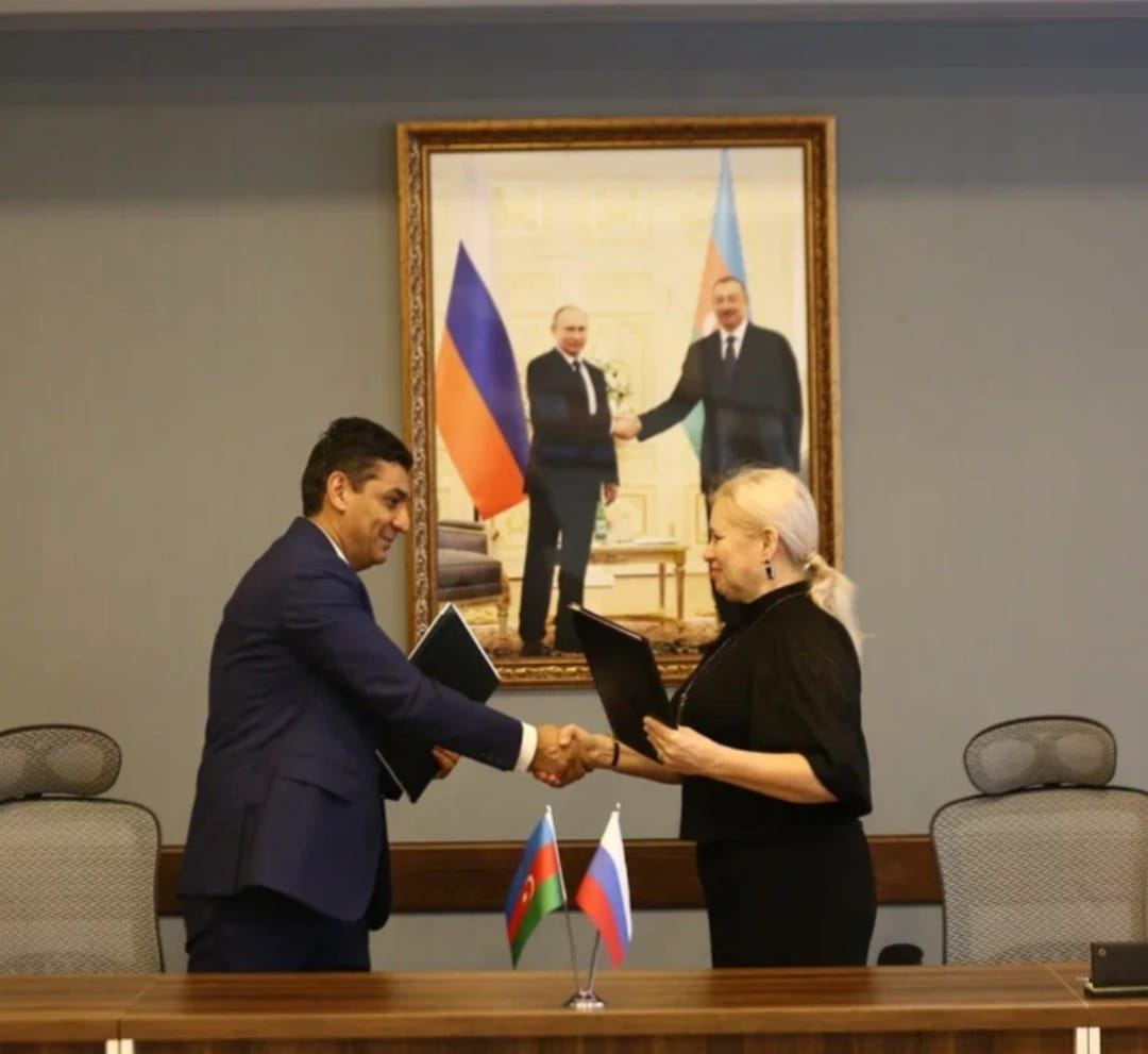 Business centers of Azerbaijan, Russia’s Astrakhan sign memorandum of co-op (PHOTO) - Gallery Image
