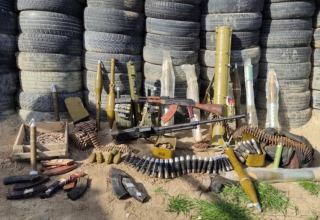 Large number of ammunitions collected from abandoned Armenian positions in Azerbaijan’s Khojavand (PHOTO)