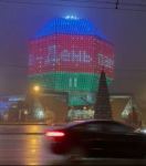 Belarusun Milli Kitabxanasının binası üzərində ümummilli lider Heydər Əliyevin anım günü ilə bağlı videoproyeksiya edilib (FOTO)