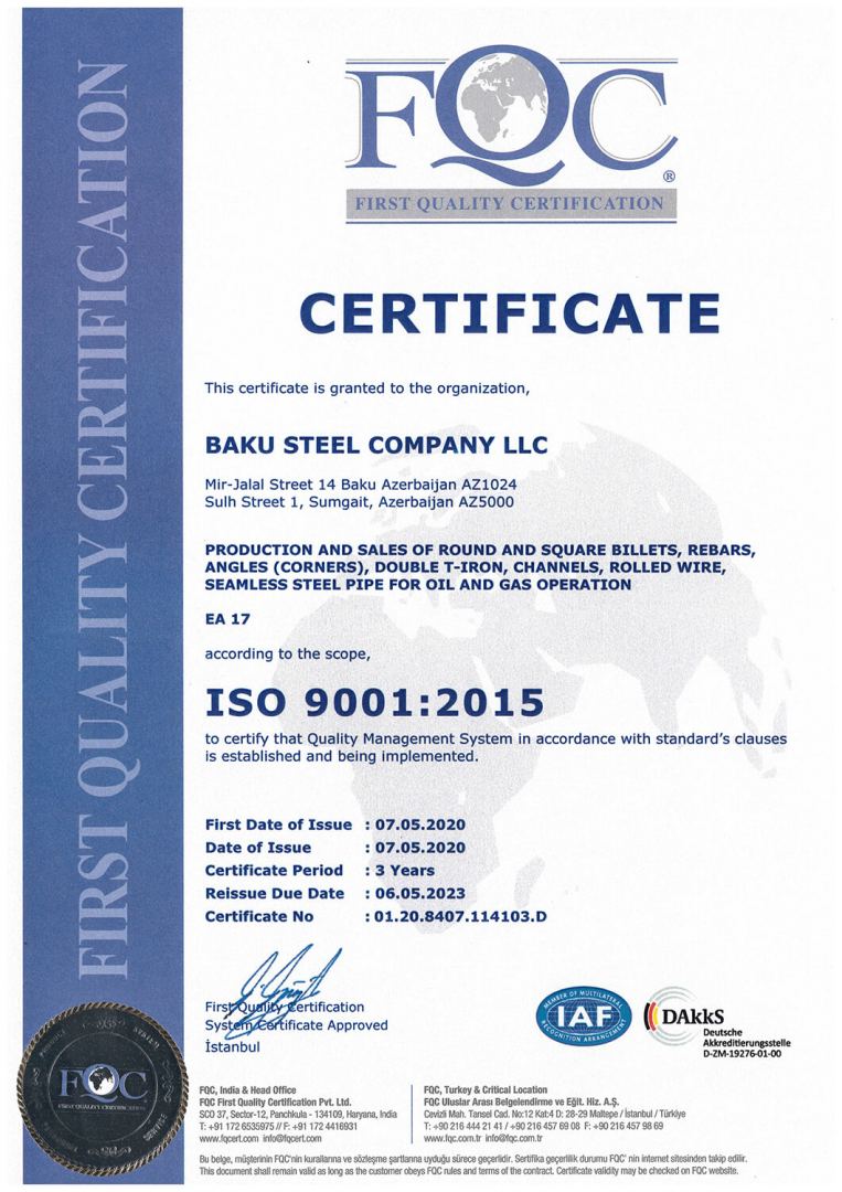 Quality of "Baku Steel Company" products already recognized all over the world (PHOTO)