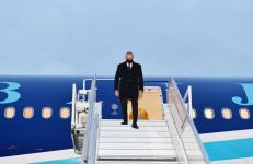 President Ilham Aliyev arrives in Belgium on working visit to participate in VI Summit of Eastern Partnership Program (PHOTO/VIDEO)