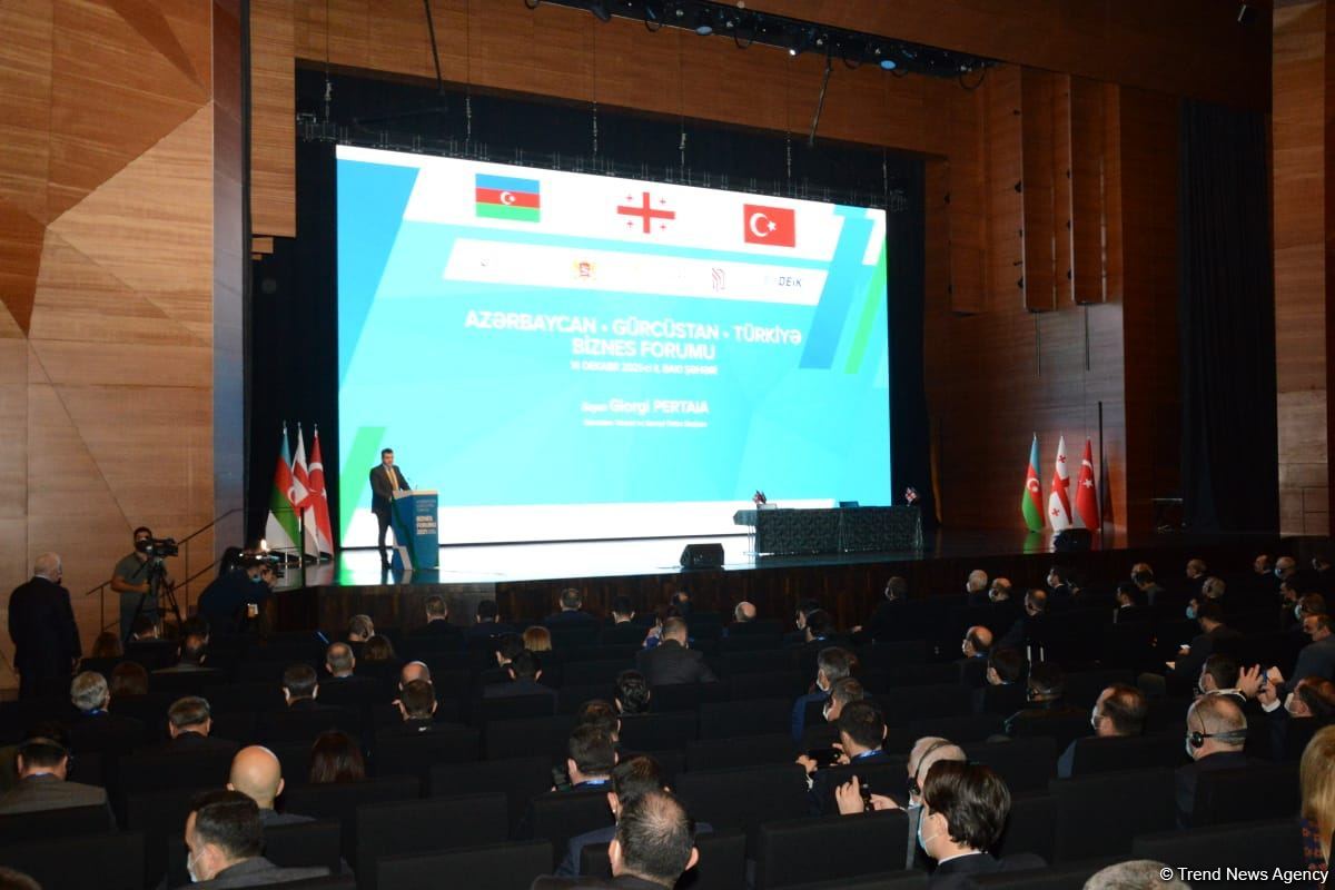 Azerbaijan-Turkey-Georgian business forum kicks off in Baku (PHOTO)