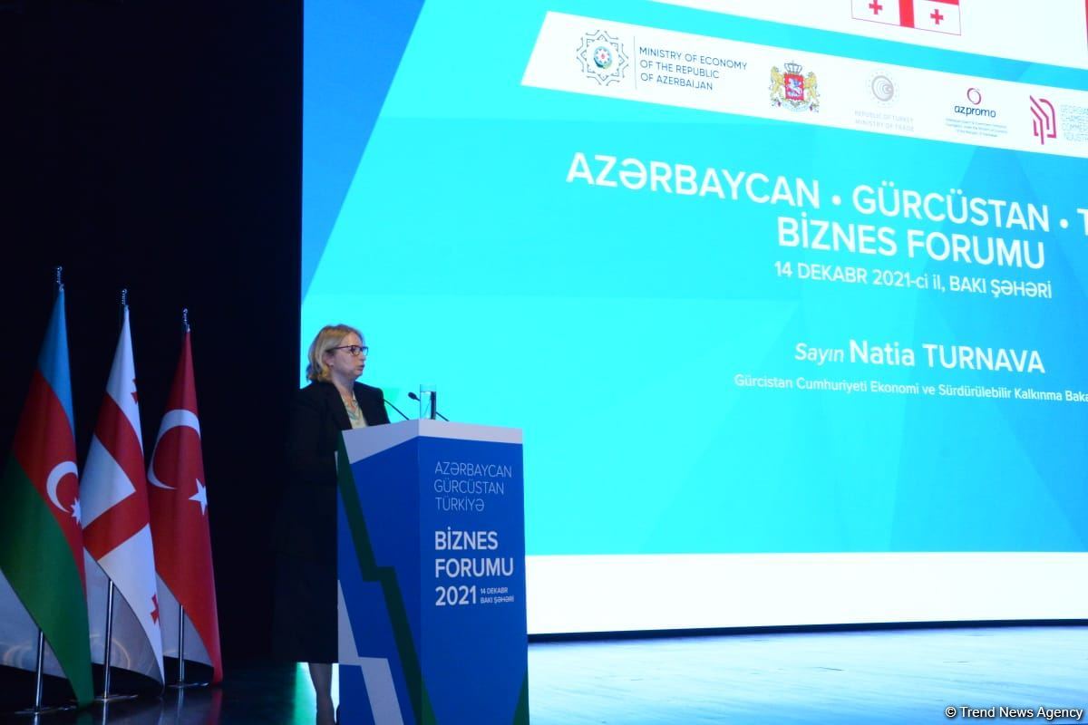 Azərbaycan-Türkiyə-Gürcüstan biznes forumu keçirilib (FOTO)