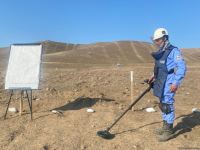 Участок автодороги Горадиз-Агбенд площадью 190 га полностью очищен от мин и неразорвавшихся боеприпасов (ФОТО)