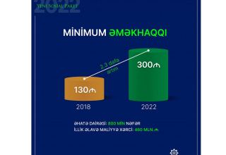 Повышение минимальной зарплаты в Азербайджане коснется 800 тыс. человек – минтруда
