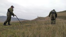 Инженерно-саперные подразделения азербайджанской армии продолжают работы по очистке освобожденных территорий от мин (ФОТО/ВИДЕО)