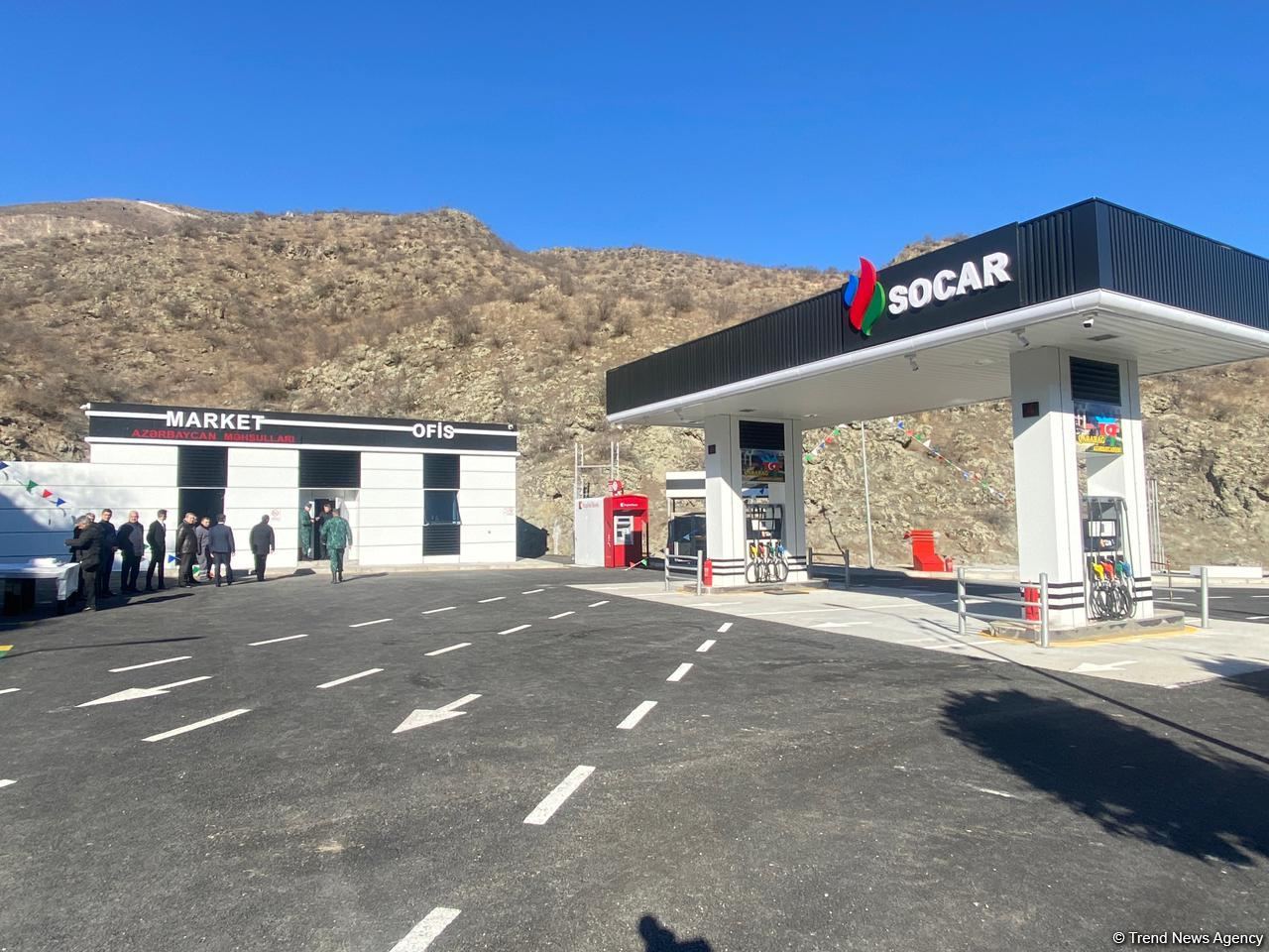 Azerbaijan opens first gas station on Goris-Gafan road (PHOTO)