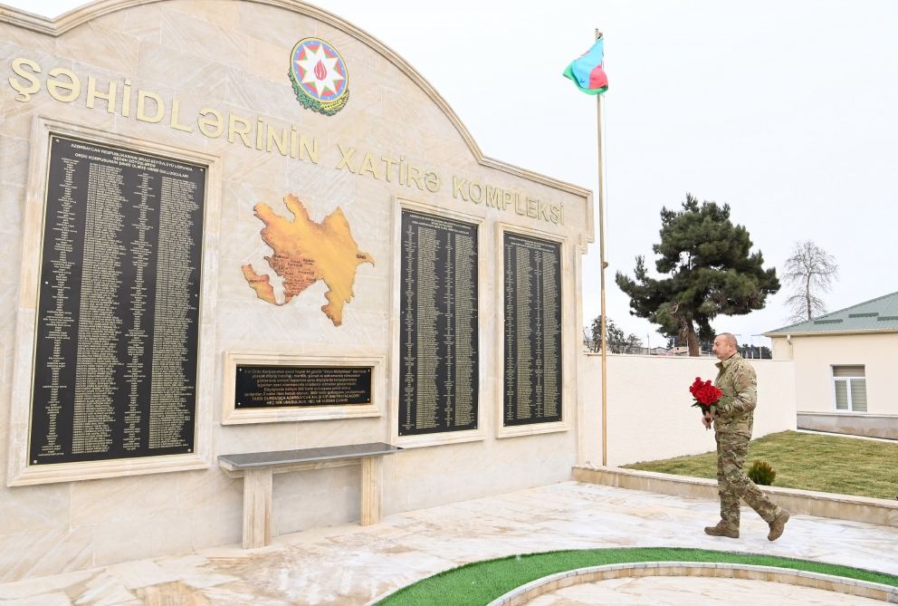 President Ilham Aliyev, First Lady Mehriban Aliyeva attend opening of military unit in Hadrut settlement (PHOTO/VIDEO)