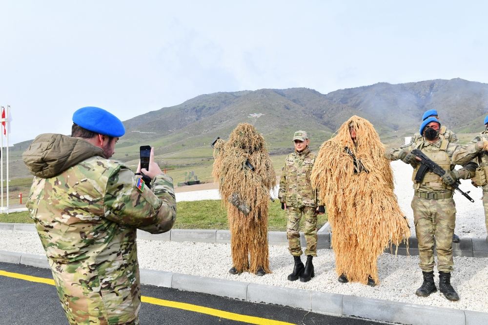 President Ilham Aliyev, First Lady Mehriban Aliyeva attend opening of military unit in Hadrut settlement (PHOTO/VIDEO)