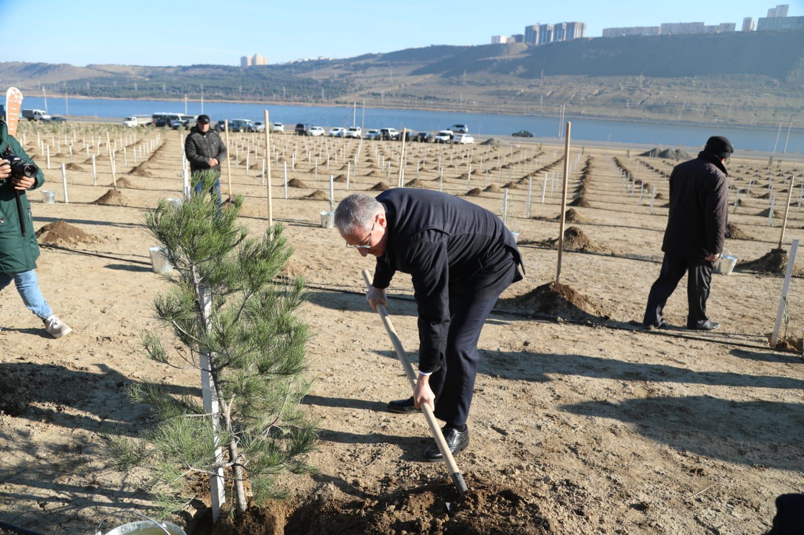 В Баку прошла акция по посадке деревьев, приуроченная к 60-летнему юбилею Президента Ильхама Алиева (ФОТО)