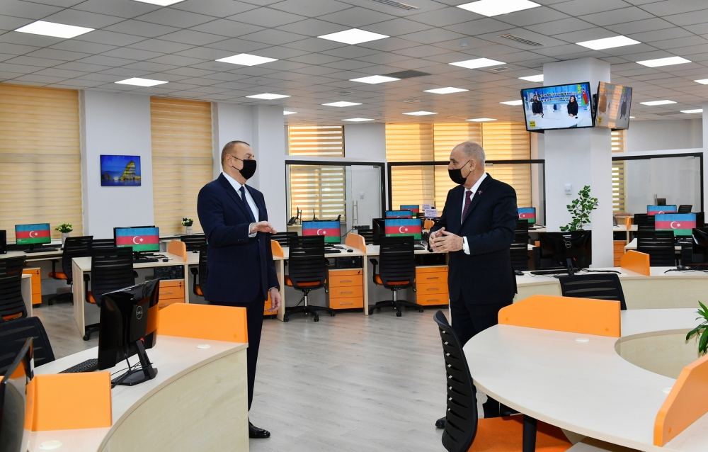 Prezident İlham Əliyev AZƏRTAC-ın yeni binası ilə tanış olub (FOTO/VİDEO) (YENİLƏNİB) - Gallery Image
