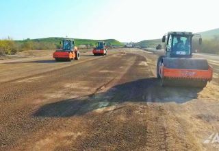 Продолжается строительство автомобильной дороги Физули-Гадрут (ФОТО)