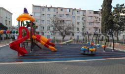 Heydar Aliyev Foundation VP Leyla Aliyeva takes part in opening ceremony of another yard, renovated within "Our Yard" project (PHOTO)